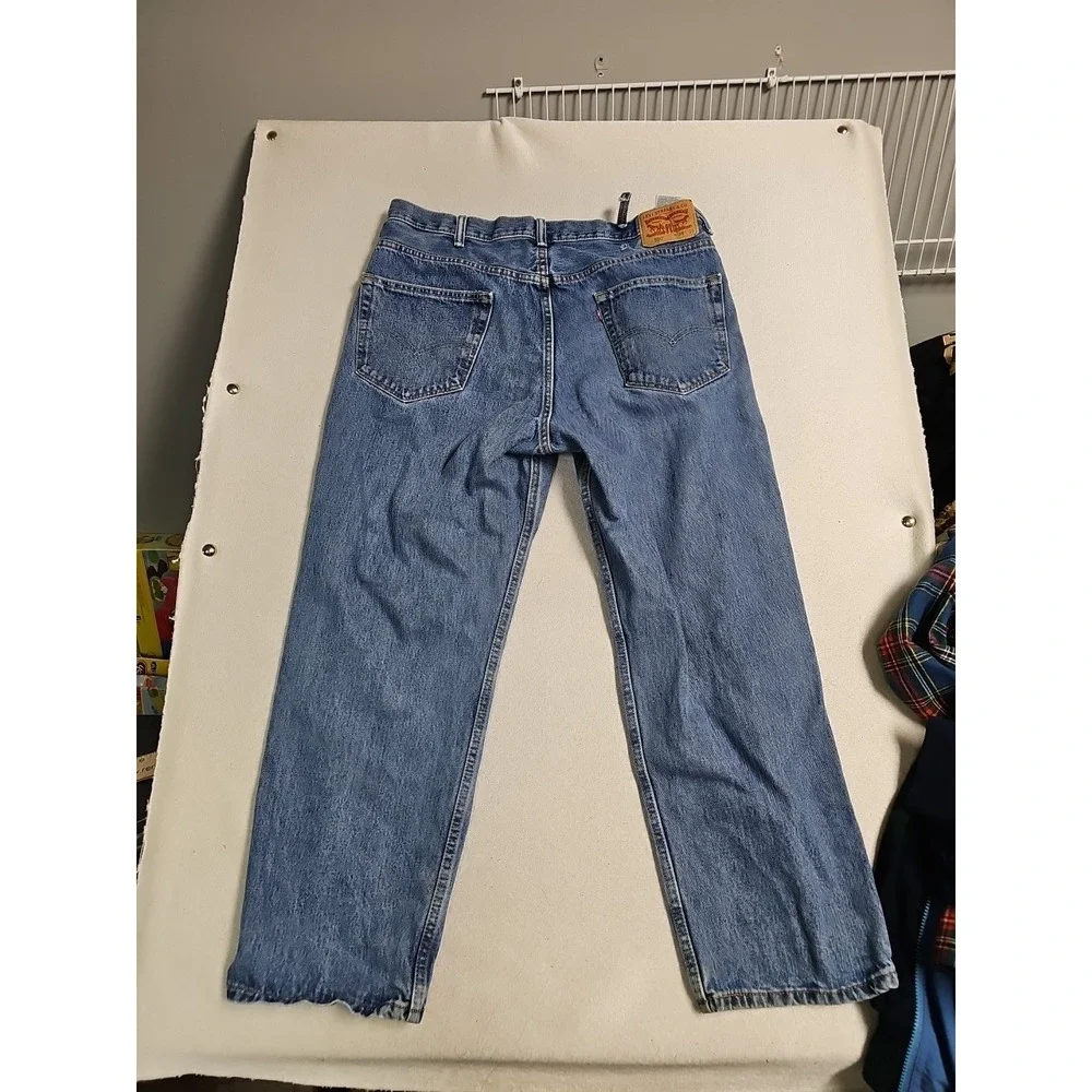 Levis 550 Relaxed Fit Jeans Mens 38x29 Medium Wash Blue Denim Tapered Leg